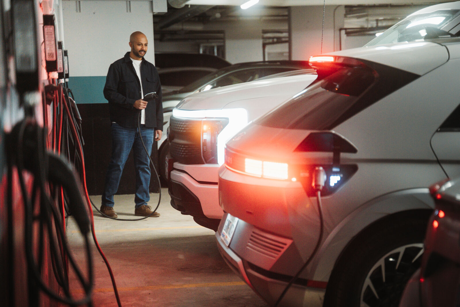 EV charging in Camellia Apartments underground garage