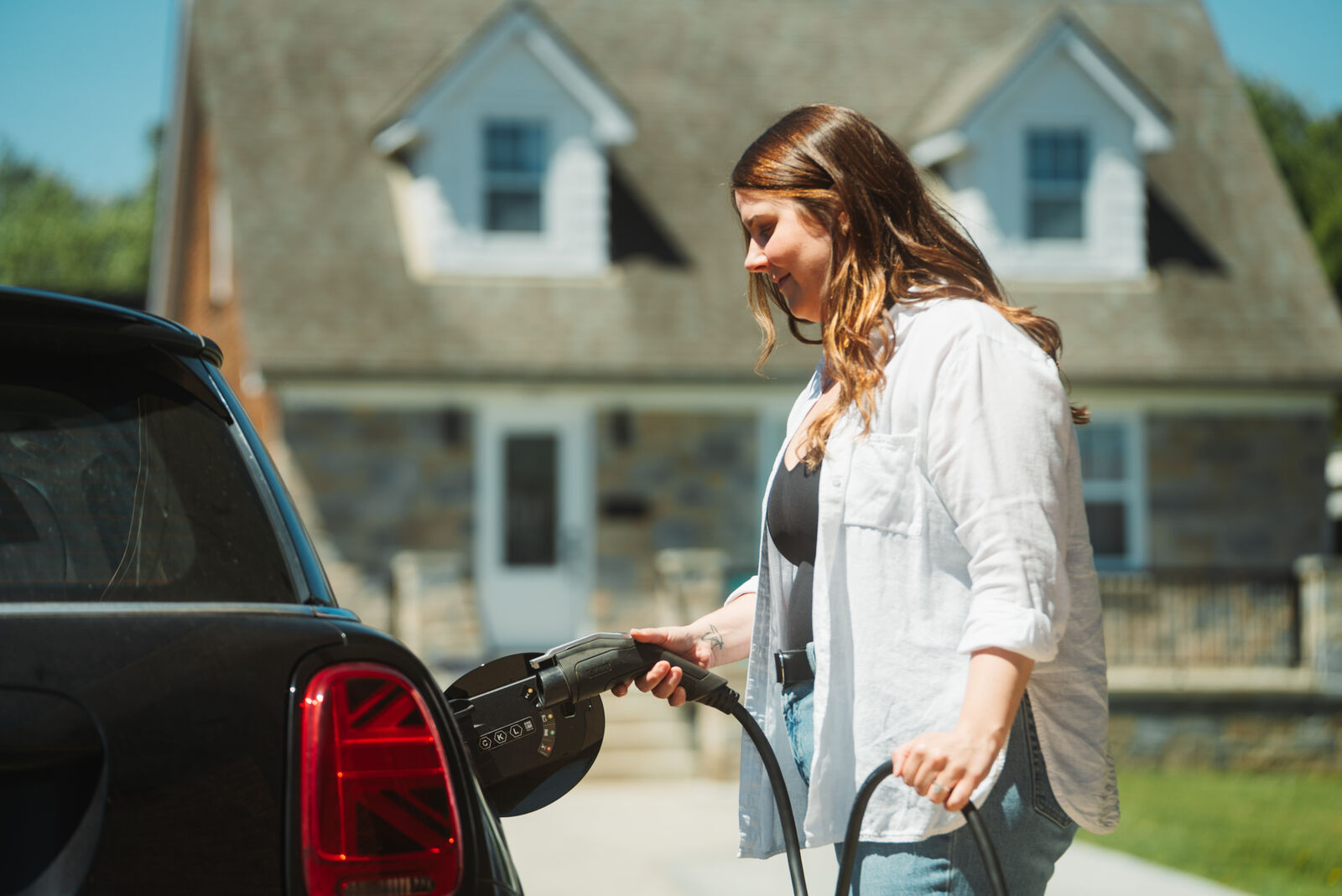 Residential EV charger installation in Windsor