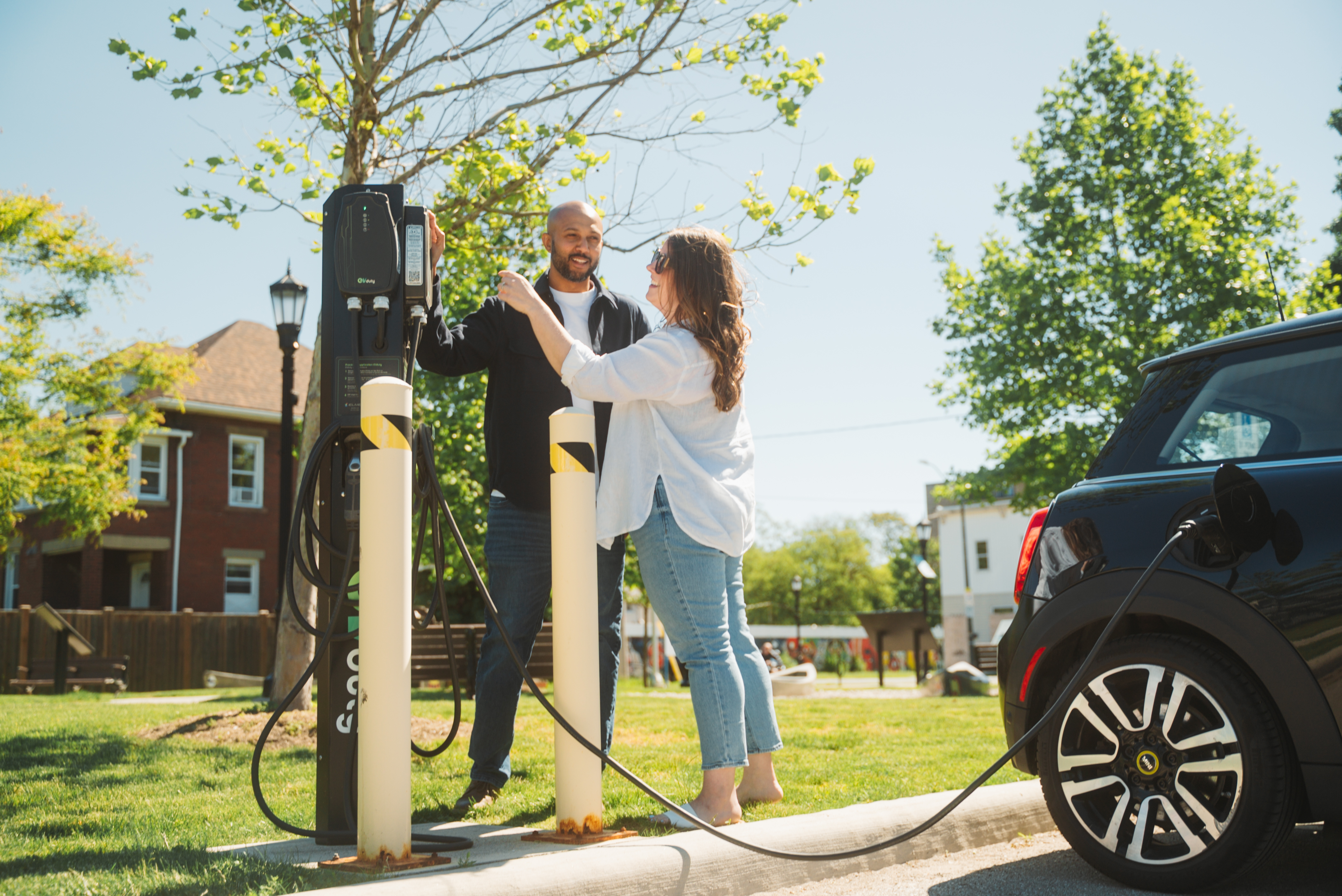 EVduty pedestal charger at Windsor Port Authority
